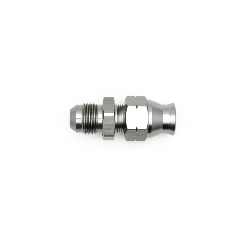 DeatschWerks 6AN Male Flare to 5/16in Hardline Compression Adapter (Incl. 1 Olive Insert) - 6-02-0108