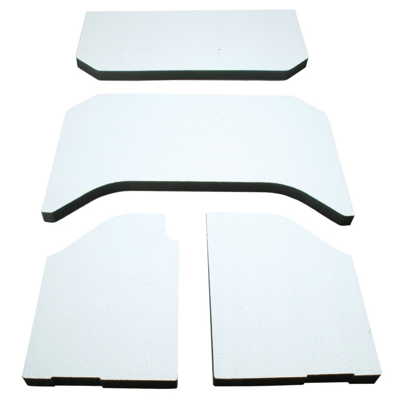 DEI 11-18 Jeep Wrangler JK 4-Door Boom Mat Headliner - 4 Piece - White - 50141