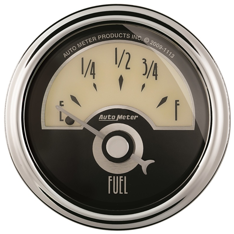 AutoMeter Gauge Fuel Level 2-1/16in. 0 Ohm(e) to 90 Ohm(f) Elec Cruiser Ad - 1104