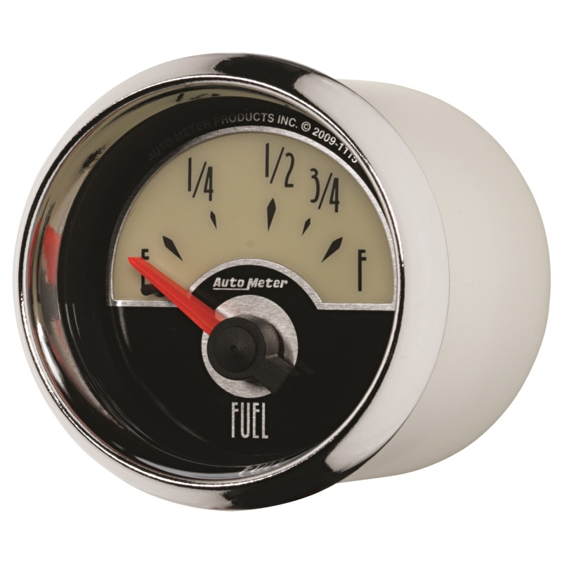 AutoMeter Gauge Fuel Level 2-1/16in. 73 Ohm(e) to 10 Ohm(f) Elec Cruiser - 1115