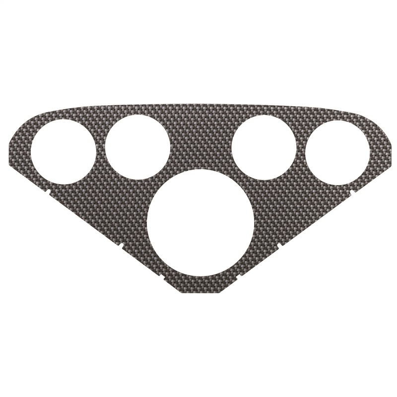 AutoMeter Faceplate For PN 2208 Optional Silver Carbon Look - 2124