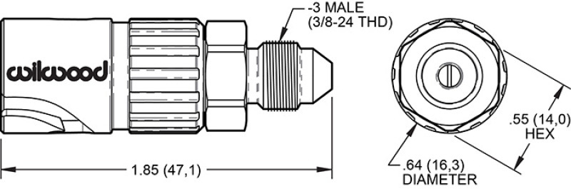 Wilwood Quick Disconnect - Female Side -3 AN - 260-16770