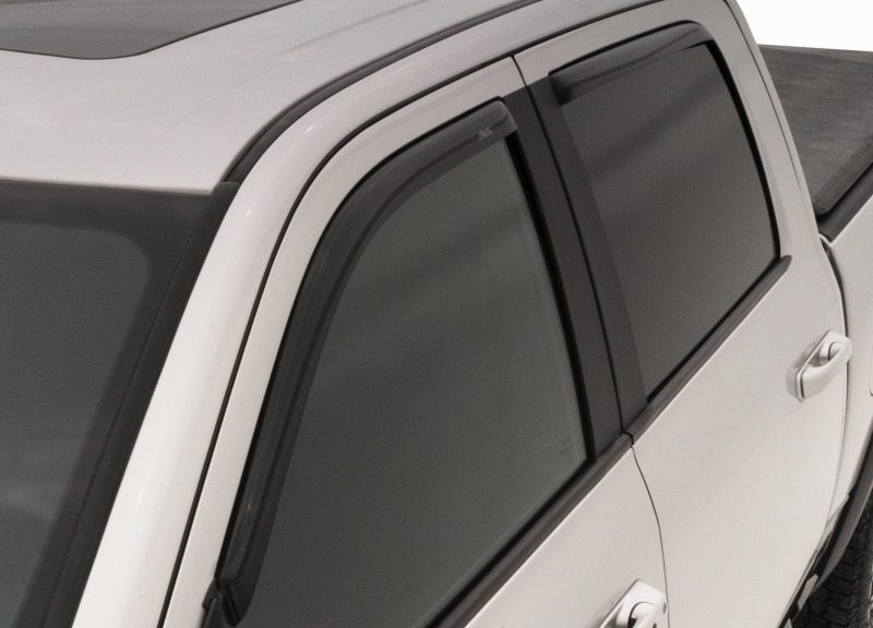 AVS 22-23 Toyota Tundra CC/CrewMax In-Channel Ventvisor Front & Rear Window Deflectors 4pc - Smoke - 194888