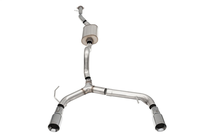 Corsa 21-22 Ford Bronco 2.3L 4-Door 2.75in Cat-Back Dual Rear Exhaust w/4in Straight-Cut Polish Tips - 21206