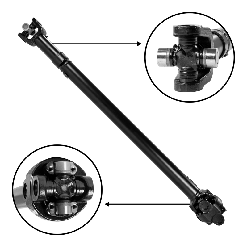 Yukon 97-06 Jeep Wrangler Front Driveshaft 38in Center to Center - ZDS9315