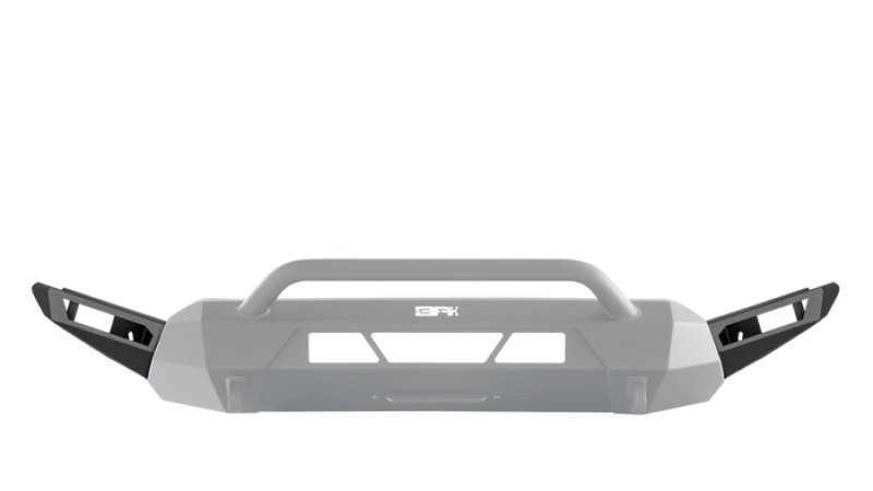Body Armor 4x4 16-22 Toyota Tacoma HiLine Bumper High Clearance Side Wings (Black) - TC-19339W