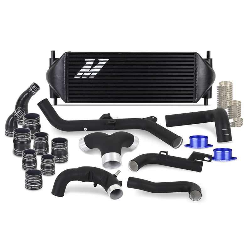 Mishimoto 21+ Bronco 2.7 Stock Location INT Kit MWBK Pipes BK Cooler - MMINT-BR27-21KBBK