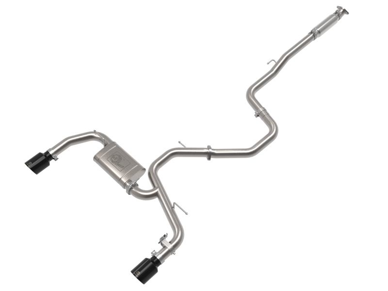 aFe Takeda Hyundai Elantra N 22-23 L4-2.0L (t) 3in 304 SS Cat-Back Exhaust w/ Black Tips - 49-37028-B