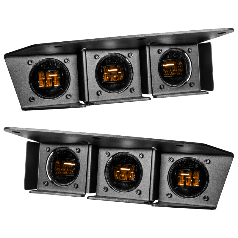 Oracle High 21-22 Ford Bronco Triple LED Fog Light kit for Steel Bumper - 5890-005