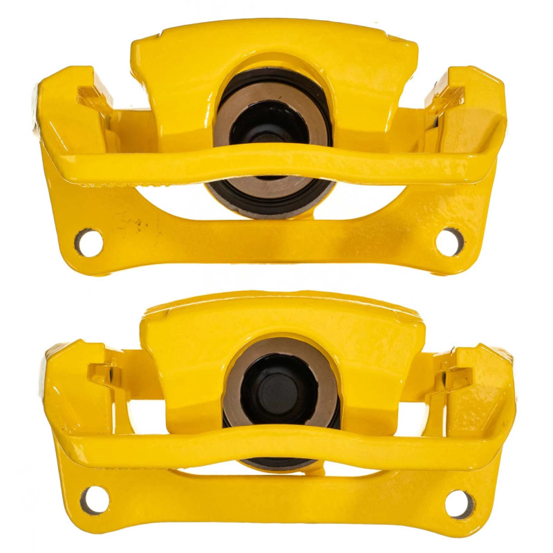 Power Stop 12-18 Ford F-150 Rear Yellow Caliper w/Bracket (Pair) - S5396YLW