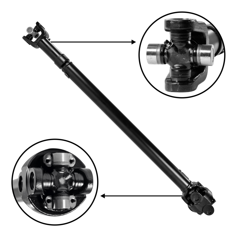 USA Standard Front Driveshaft for Jeep Wrangler 38-1/4in Center to Center - ZDS9765