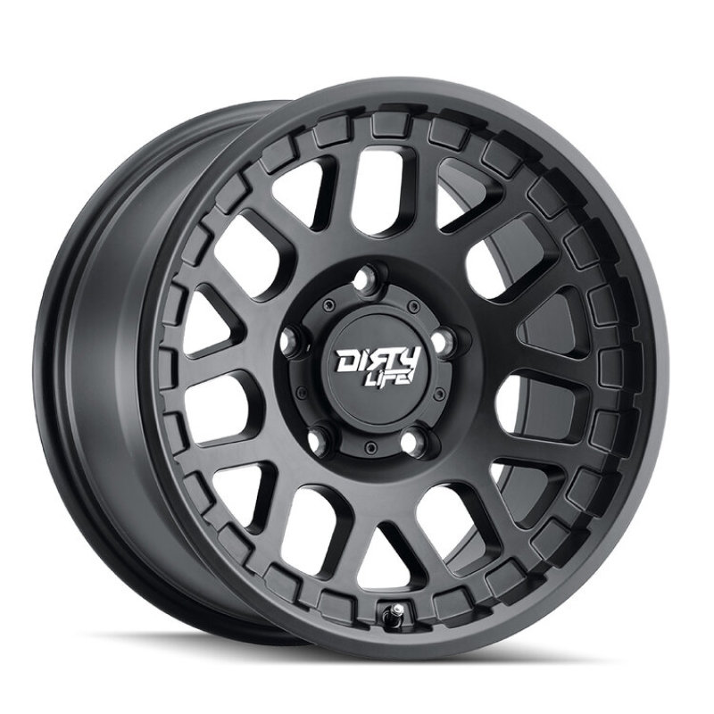 Dirty Life 9306 Mesa 17x9 / 6x139.7 BP / 0mm Offset / 106mm Hub Matte Black Wheel - 9306-7983MB0