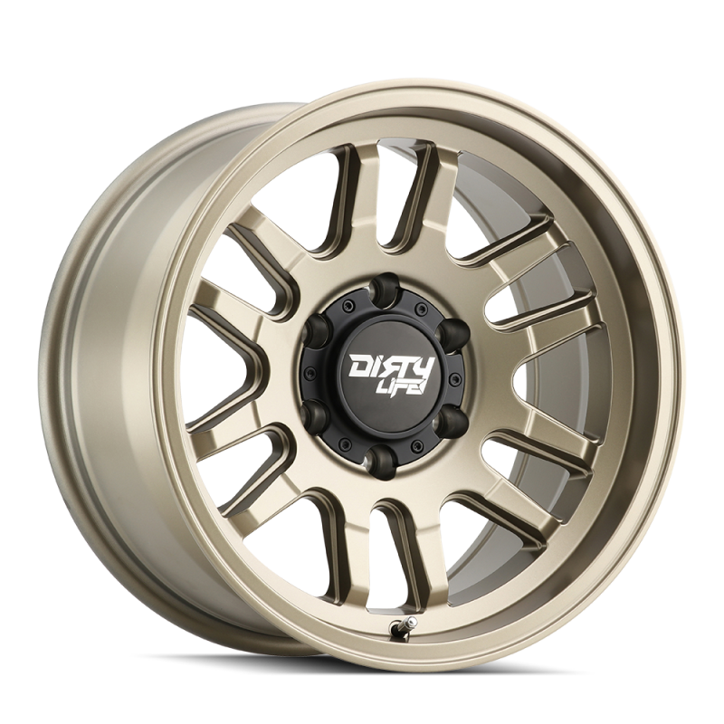 Dirty Life 9310 Canyon 17x9 / 5x127 BP / -12mm Offset / 71.5mm Hub Satin Gold Wheel - 9310-7973MGD12