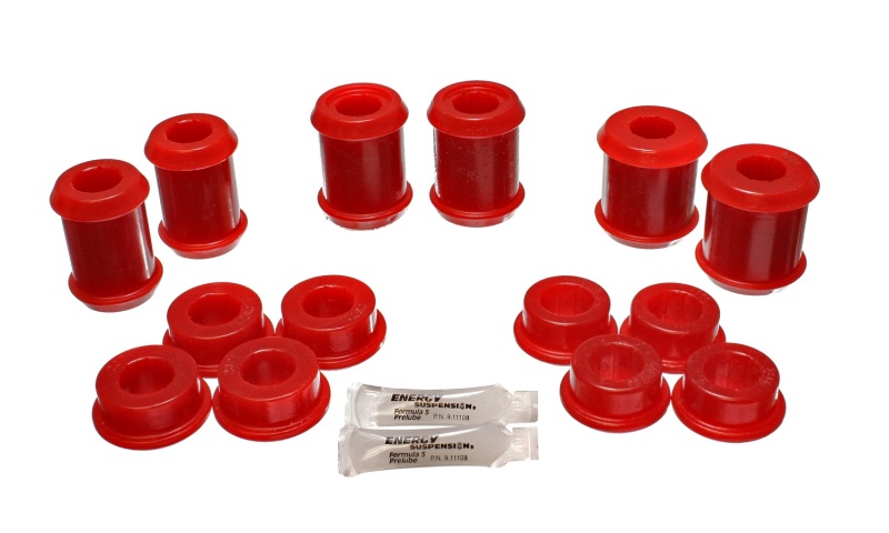 Energy Suspension 04-09 Cadillac XLR/XLR-V / 97-12 Corvette Red Rear End C/A Bushing Set - 3.3177R