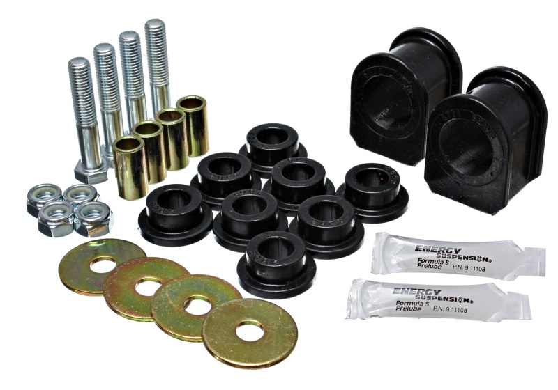 Energy Suspension 05-07 Ford Mustang Black Rear Sway Bar Frame Bushings (Must Reuse All Metal Parts) - 4.5191G