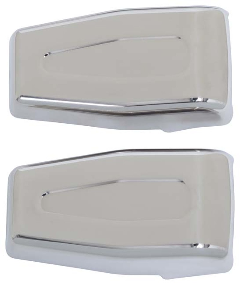 Kentrol 07-18 Jeep Wrangler JK Liftgate Hinge Overlays Pair - Polished Silver - 30018