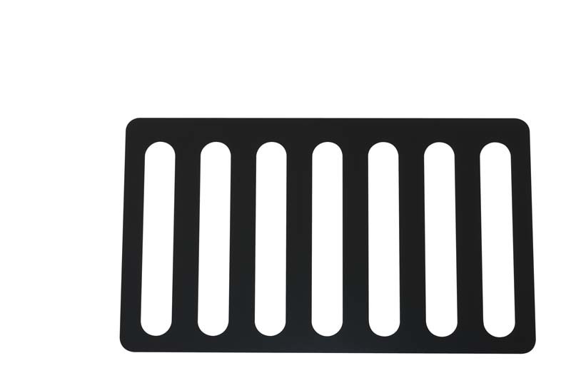 Kentrol 07-18 Jeep Wrangler JK Hood Vent - Powdercoat Black - 50583