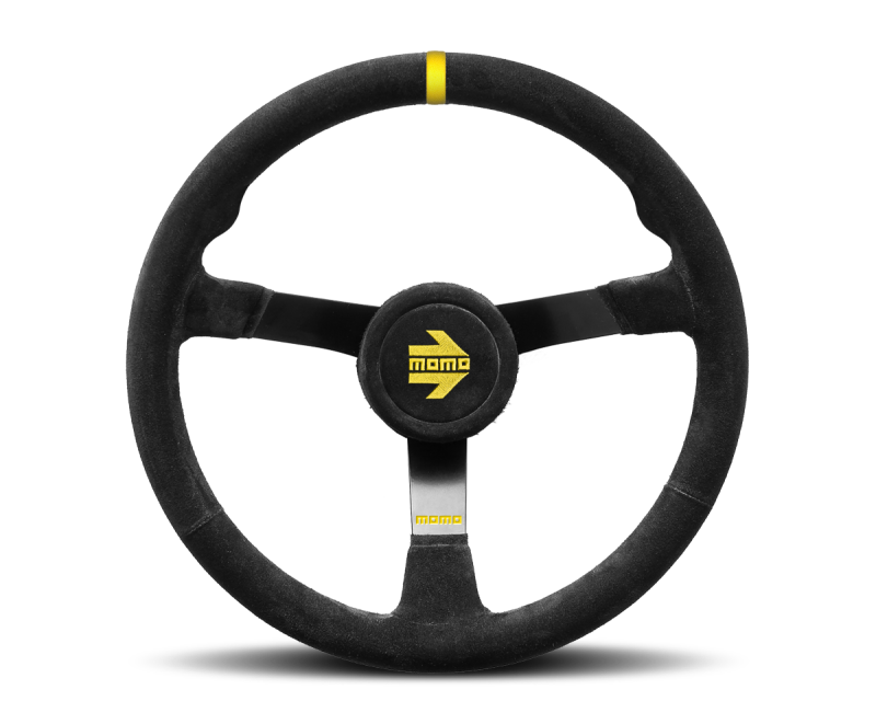 Momo MODN38 Steering Wheel 380 mm -  Black Suede/Black Spokes - R1971/38NS