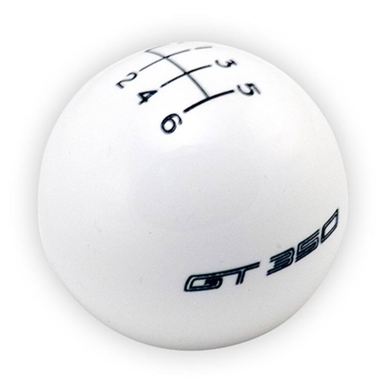 Ford Racing 15-19 Mustang GT350 White 6-Speed Shift Knob - M-7213-M8SW