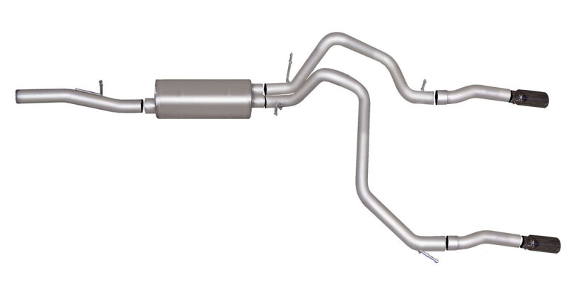 Gibson 10-14 Chevrolet Tahoe LS 5.3L 2.25in Cat-Back Dual Split Exhaust - Stainless - 65641