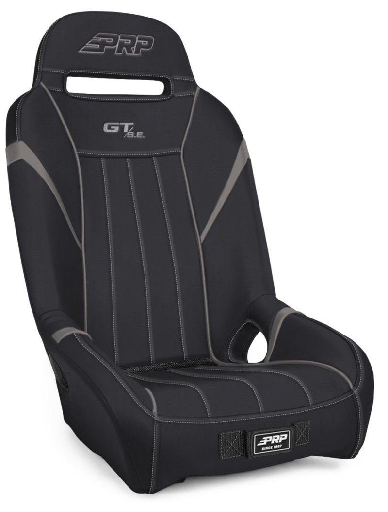 PRP GT/S.E. 1In. Extra Wide Suspension Seat- Black / Gray - A58-203