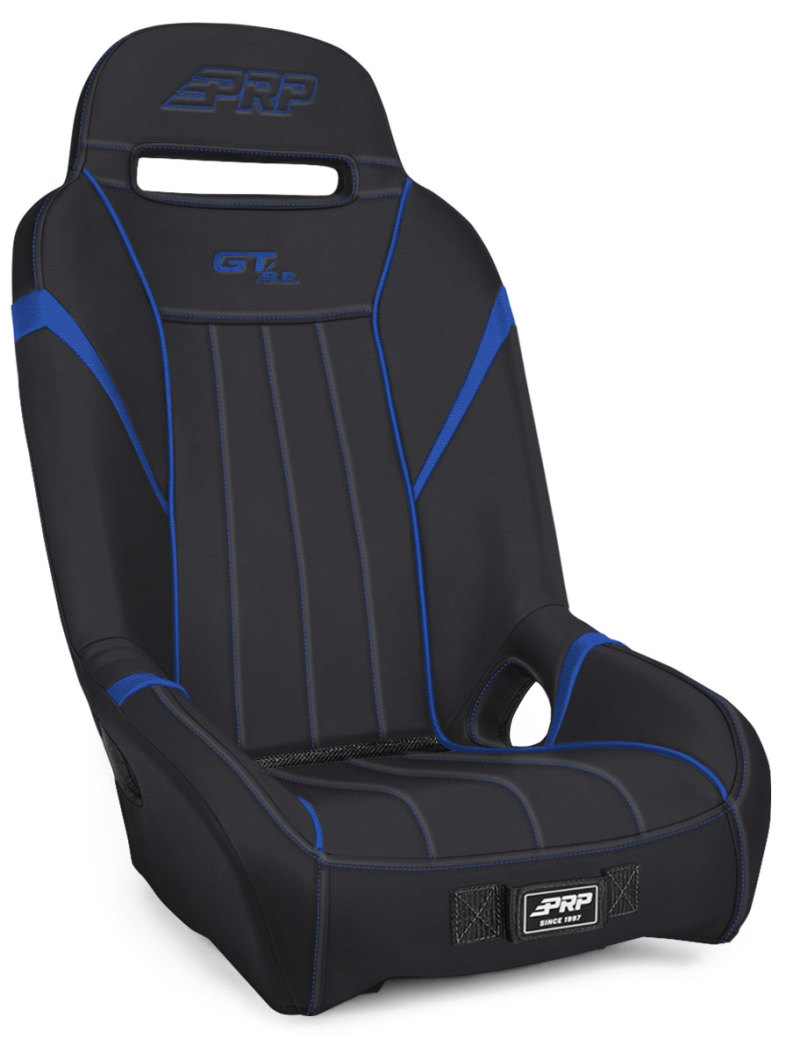 PRP GT/S.E. 1In. Extra Wide Suspension Seat- Black/Blue - A58-V