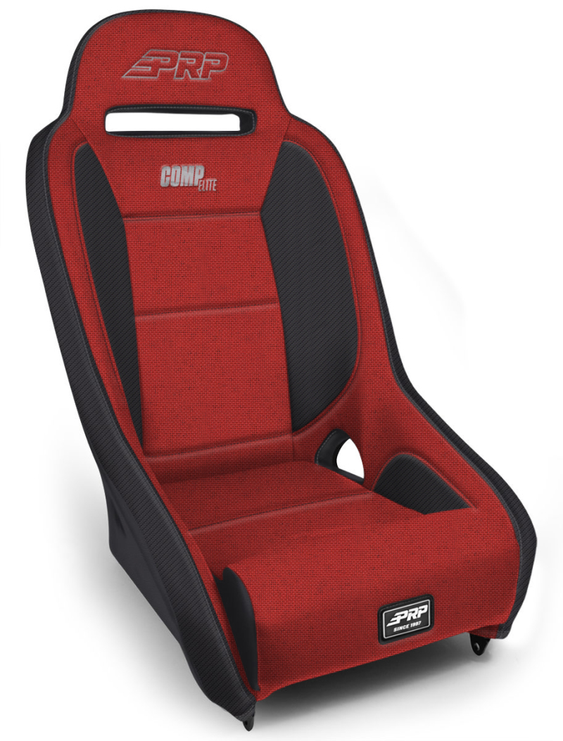 PRP Comp Elite Suspension Seat- Red/Black - A8301-72