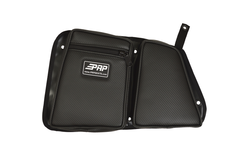PRP Polaris RZR Rear Door Bag with Knee Pad (Driver Side)- Black - E40-210
