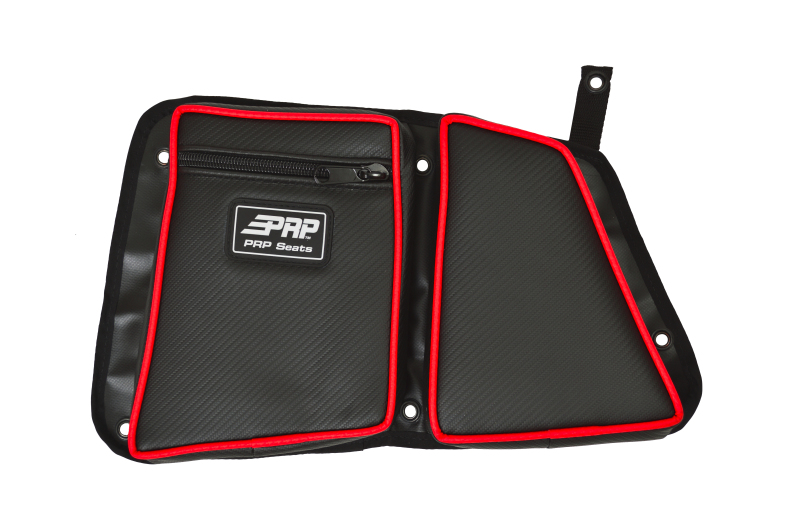 PRP Polaris RZR Rear Door Bag with Knee Pad for Polaris RZR (Driver Side)- Red - E40-214