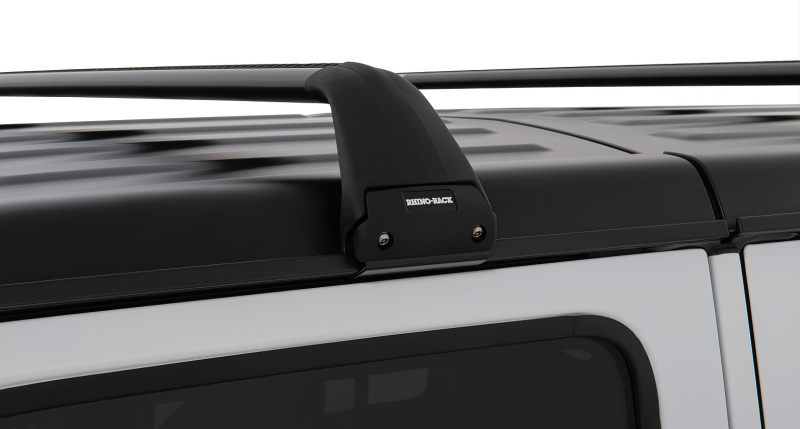 Rhino-Rack 07-22 Jeep Wrangler JK/JL 4 Door Hard Top Vortex SG 2 Bar Roof Rack - Black - SG59