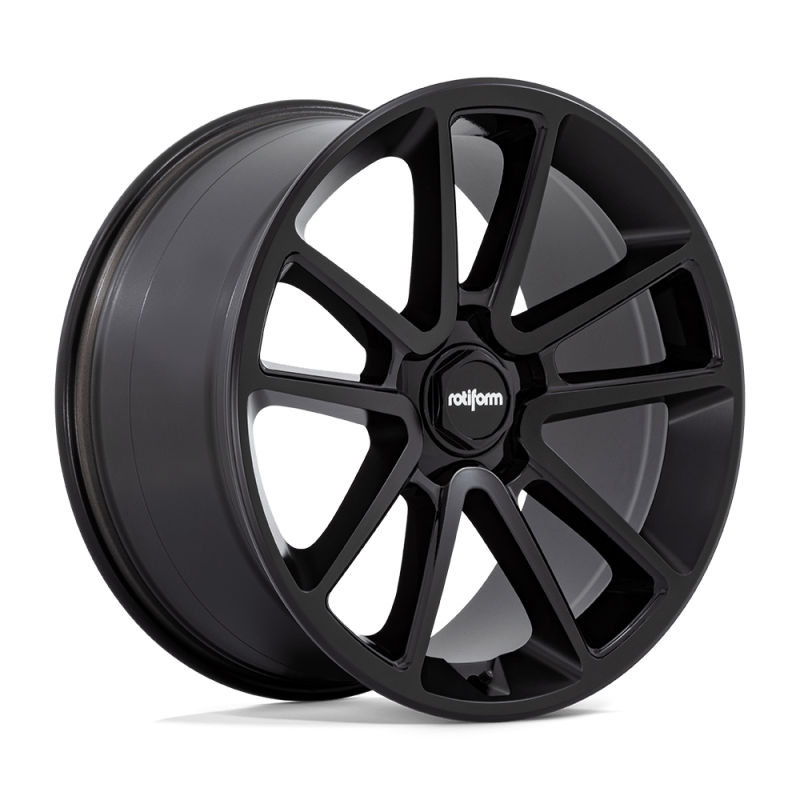 Rotiform R194 BTL Wheel 21x9.5 5x130 55 Offset - Matte Black w/ Blk Cap and Inside Spoke Details - R194219563+55