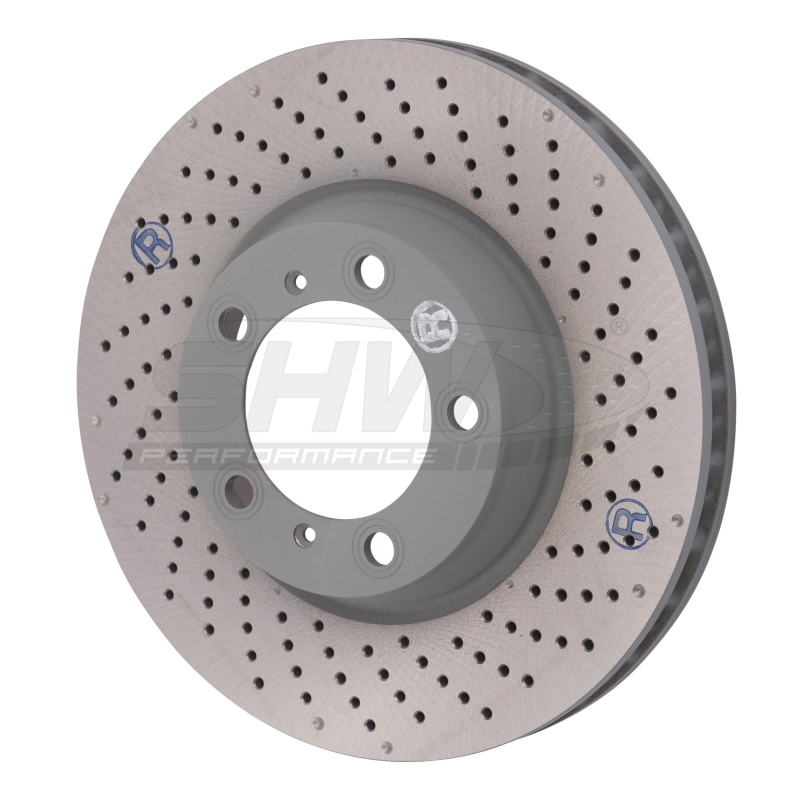 SHW 2012 Porsche 911 Carrera 4GTS 3.8L w/o Ceramics Right Frt Drill-Dimp MB Brake Rotor(99635141004) - PFR31022