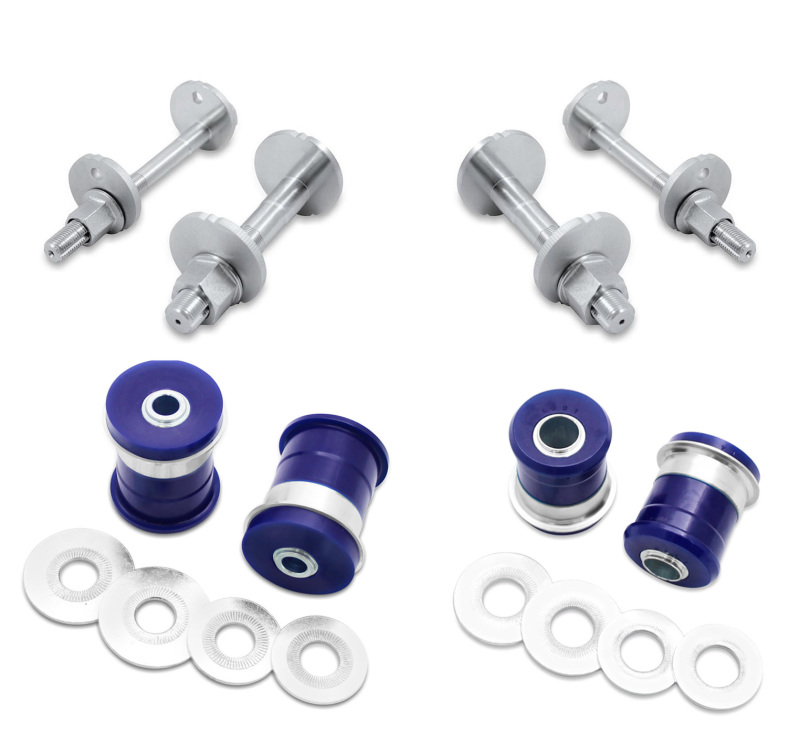 SuperPro 2003 Lexus GX470 Base Front Lower Inner Control Arm Offset Bushing and Camber Pin Set - TRC120LCAADJ