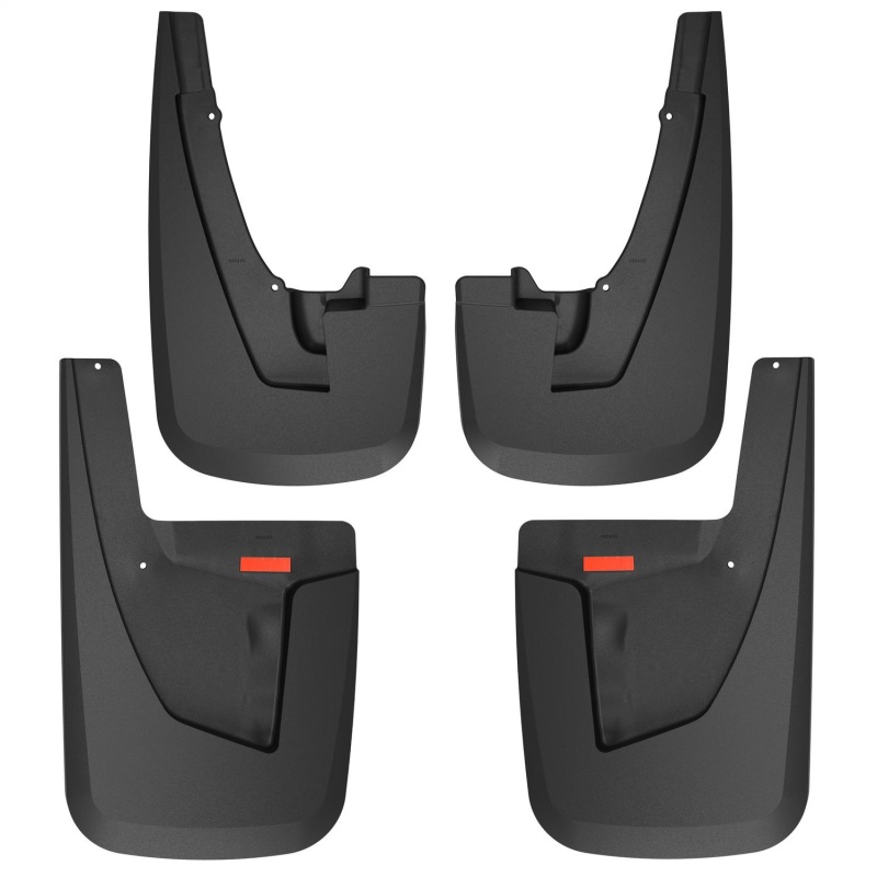 Husky Liners 19-22 RAM 2500/3500 w/o OEM Fender Flares Custom Front & Rear Mud Guard Set - Black - 58046