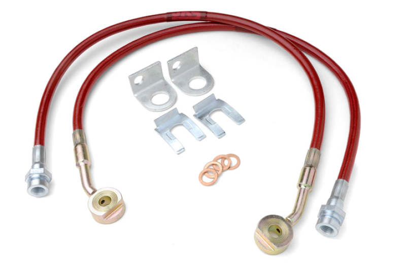 JKS Manufacturing Jeep Wrangler TJ/LJ HD Extended Brake Line Kit - Front - JKS2292