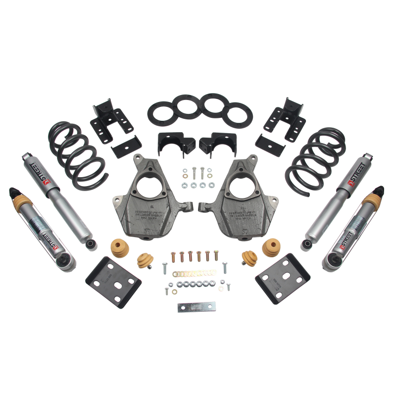 Belltech LOWERING KIT 16.5-17 Chevrolet Silverado Ext/Crew Cab 2WD 3-4F / 5-6R - 1013SP