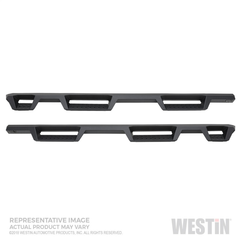 Westin 19-22 GMC Sierra 1500 CC 6.5ft Bed (Excl. 2019 Ltd/LD) HDX Drop W2W Nerf Step Bars - Tex. Blk - 56-534695