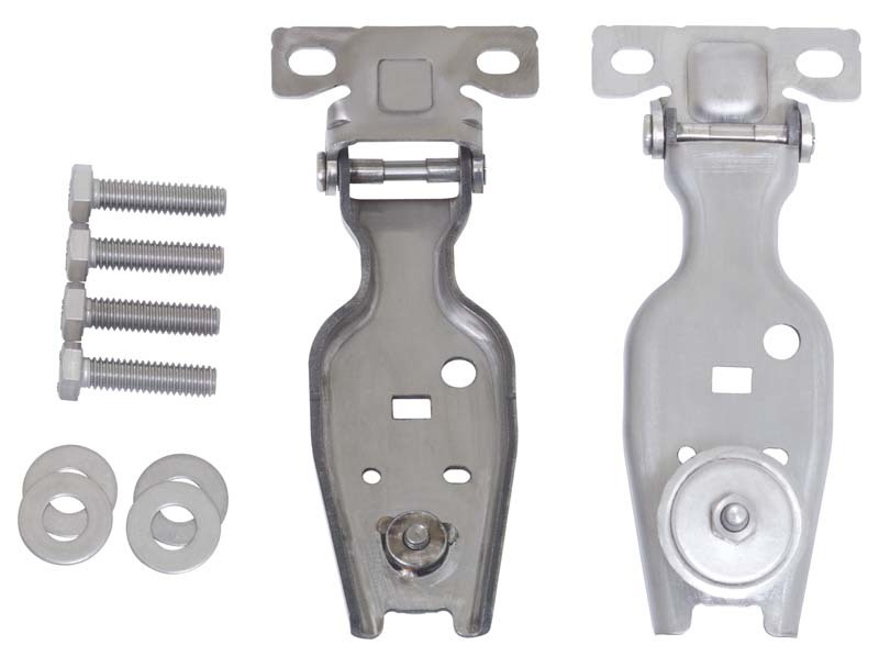 Kentrol 07-18 Jeep Wrangler JK Liftgate Hinge Pair Bare Grey - 30016