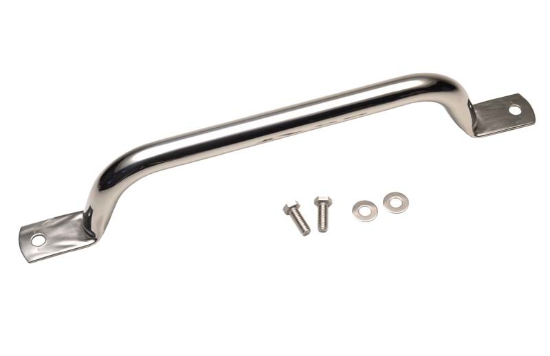 Kentrol 55-86 Jeep CJ Grab Bar - Polished Silver - 30409