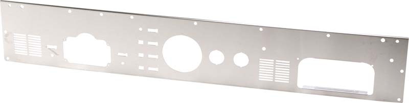 Kentrol 76-86 Jeep CJ Dash Panel Without Radio Opening Brushed Silver - 30562