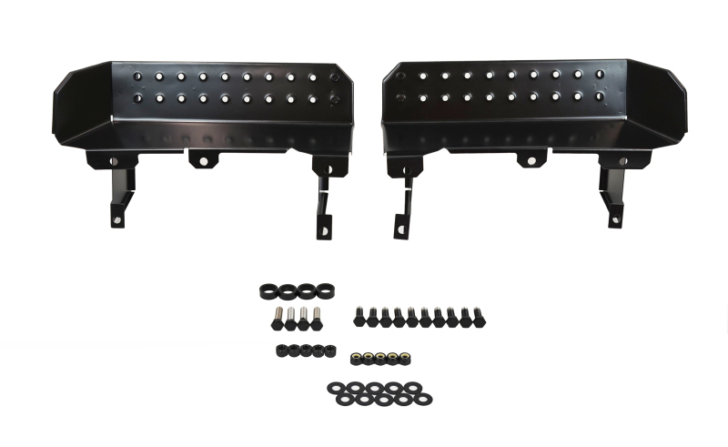 Kentrol 76-95 Jeep CJ7 Wrangler YJ Side Steps Pair - Powdercoat Black - 50432