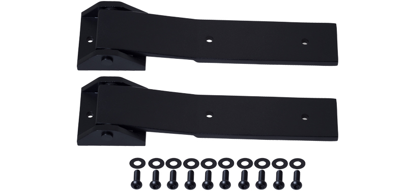 Kentrol 07-18 Jeep Wrangler JK Tailgate Hinge Pair - Textured Black - 80578