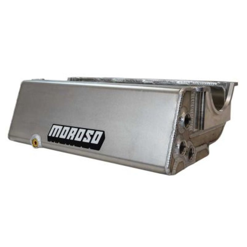 Moroso Pre-1985 SBC Sprint Car Dry Sump 3 Pickup 6.5in Deep Aluminum Oil Pan - 21009