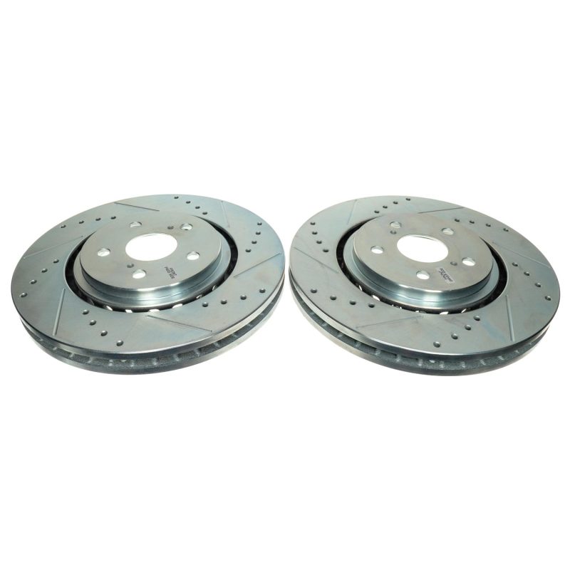 Power Stop 21-22 Toyota Sienna Front Drilled & Slotted Rotor - Pair - JBR1797XPR