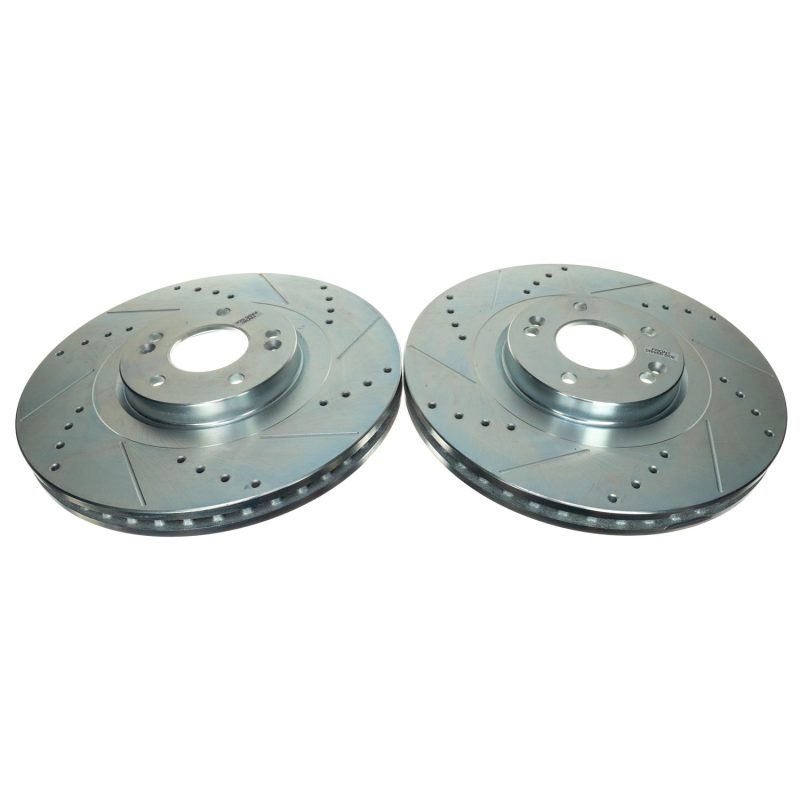 Power Stop 20-22 Kia Telluride Front Drilled & Slotted Rotor (Pair) - JBR1906XPR