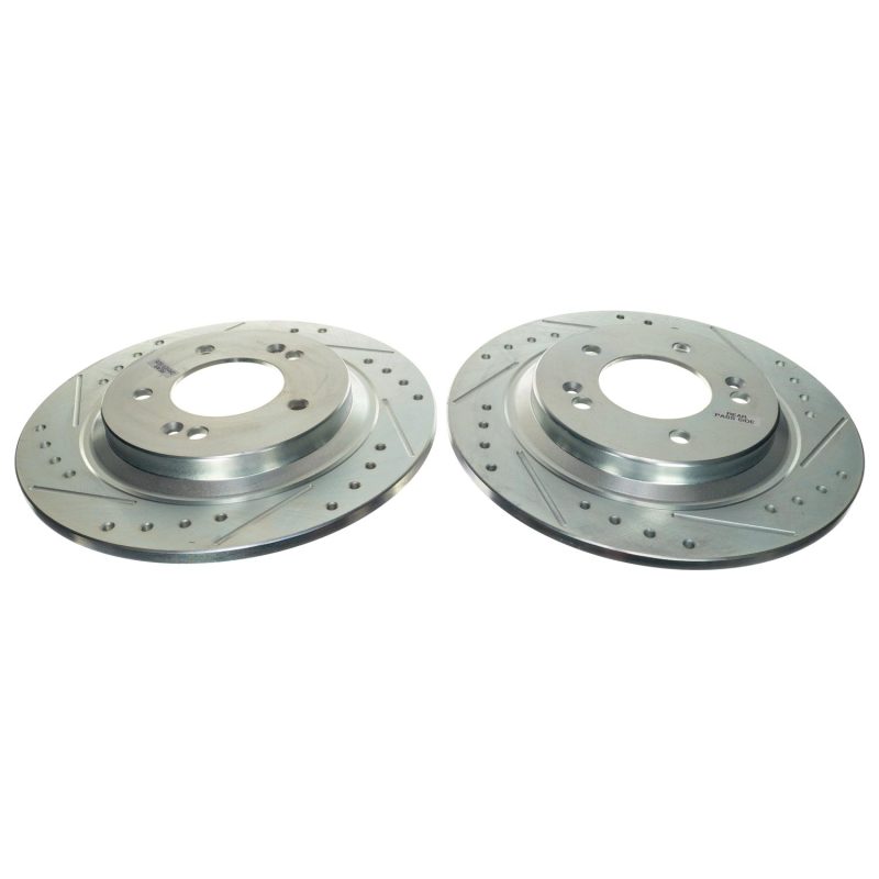 Power Stop 21-22 Kia K5 Rear Drilled & Slotted Rotor (Pair) - JBR1909XPR