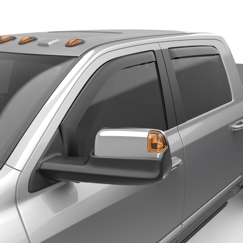 EGR 19-23 Ram 2500/3500 In-Channel Window Visors Front/Rear Set Matte Black Crew Cab - 572865