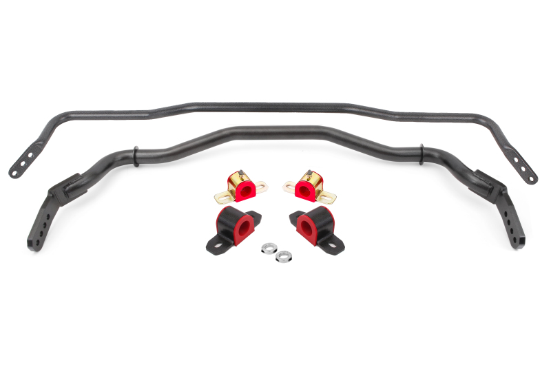 BMR 15-22 S550 Mustang Sway Bar Kit with Bushings  Front and Rear Black Hammertone - SB763H
