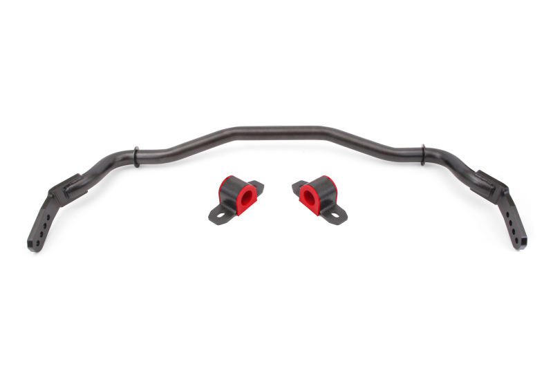 BMR 15-22 S550 Mustang Sway Bar Kit Front Hollow 38mm 3-Hole Adjustable Black Hammertone - SB764H