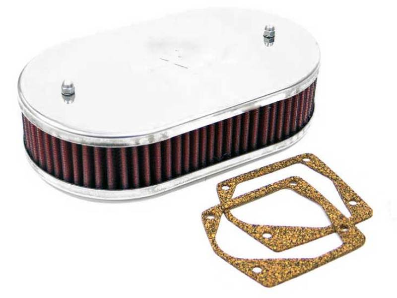 K&N Custom Racing Assembly Bolt On Oval 6-8 Air Filter 2.188in Height 5.125 ID 3.156in Flange - 56-9025